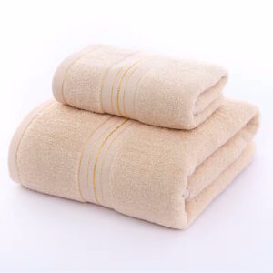 1 Pc-Bath Towels for Beach, Spa, Hotel 70x140cm (Light Ivory)