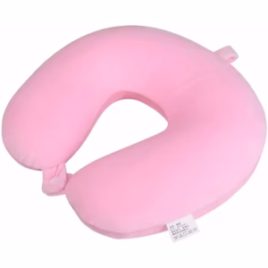 Supreme Quality Travel and Neck Pillow Velvet (Pink) ID1112