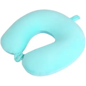 Supreme Quality Travel and Neck Pillow Velvet (Aqua) ID1116