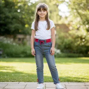 Brilliant Jeans Embroidered Button Style ID3775