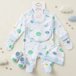 Delightful 5 Piece Unisex Baby Clothes Set