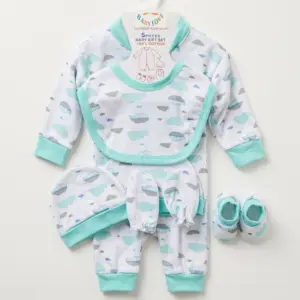 Wonderful 5 Piece Unisex Baby Clothes Set
